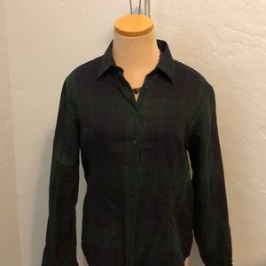 Brooks Brothers blue and green plaid shirt